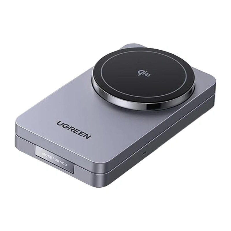 Caricatore wireless magnetico 2-in-1 UGREEN W706 MagSafe 15W, nero