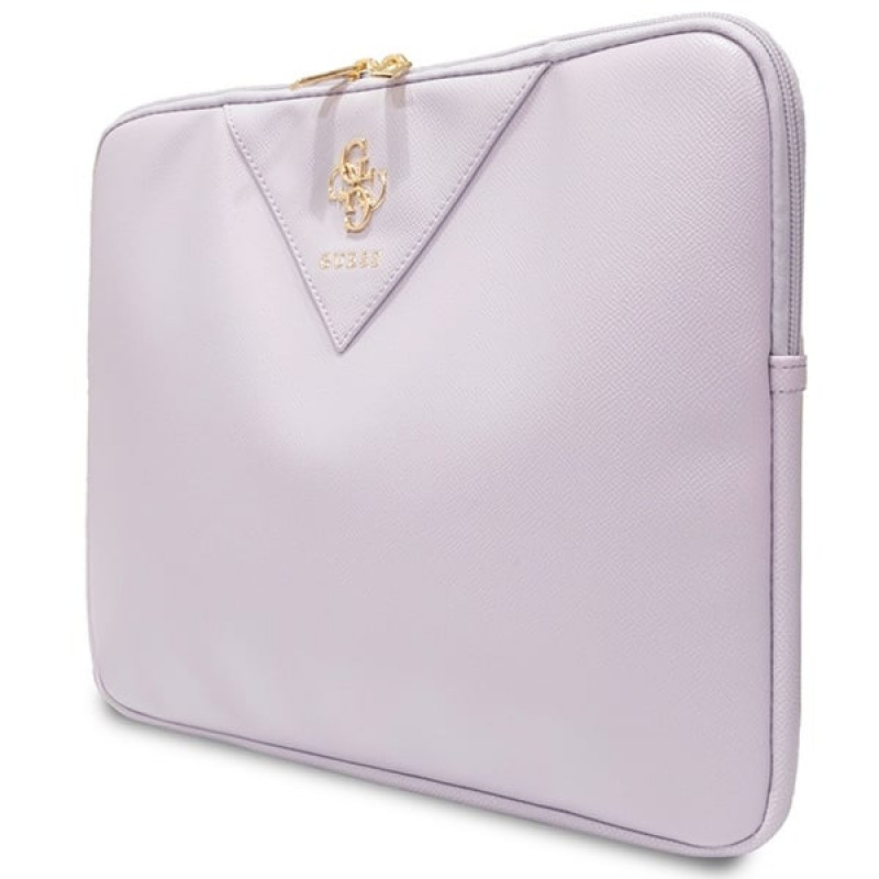 Custodia per laptop Guess GUCS14ZPGSTEGU, 14", Triangle 4G, viola