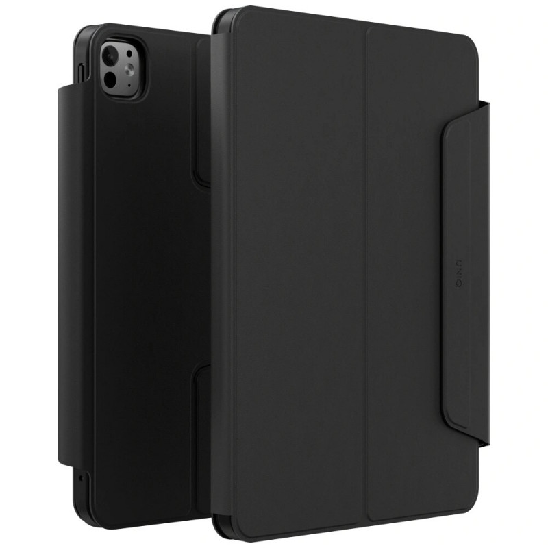 Custodia per tablet UNIQ Rovus Snapmount Magnetic 360 Rotating Detachable per Apple iPad Pro 11 2024, nera