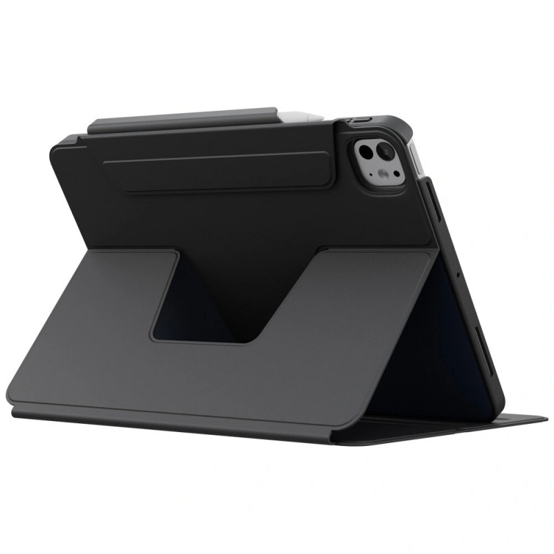 Custodia per tablet UNIQ Rovus Snapmount Magnetic 360 Rotating Detachable per Apple iPad Pro 11 2024, nera