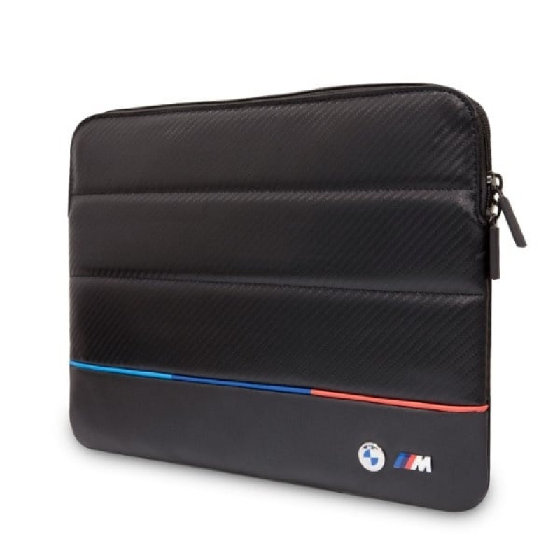 Custodia per laptop BMW BMCS14PUCARTCBK, 14 pollici, nera Carbon Tricolor