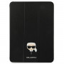 Karl Lagerfeld KLFC11OKHK Custodia a libro per Apple iPad Pro 11 2021 3ª gen, nera Saffiano Karl Head