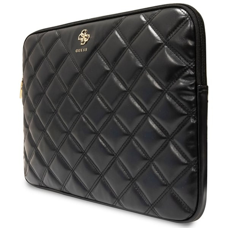 Custodia per laptop Guess GUCS14ZPSQSSGK, 14", Quilted 4G, nera