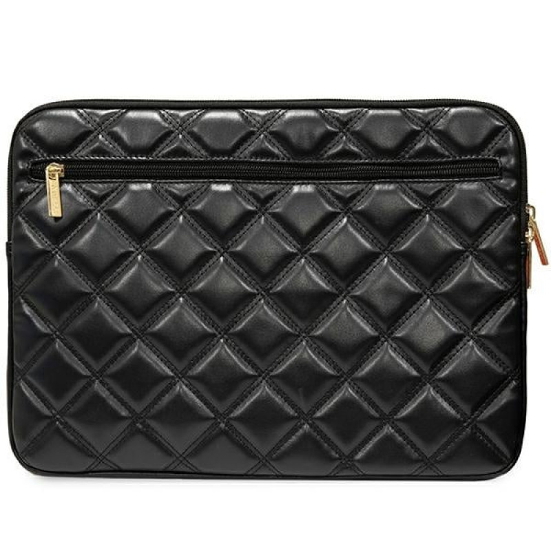 Custodia per laptop Guess GUCS14ZPSQSSGK, 14", Quilted 4G, nera