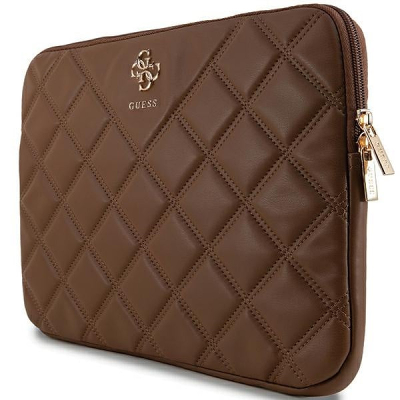 Custodia per laptop Guess Quilted 4G GUCS14ZPSQSSGW 14" marrone
