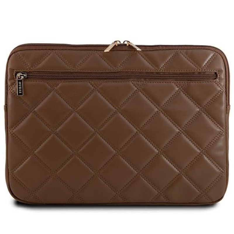 Custodia per laptop Guess Quilted 4G GUCS14ZPSQSSGW 14" marrone