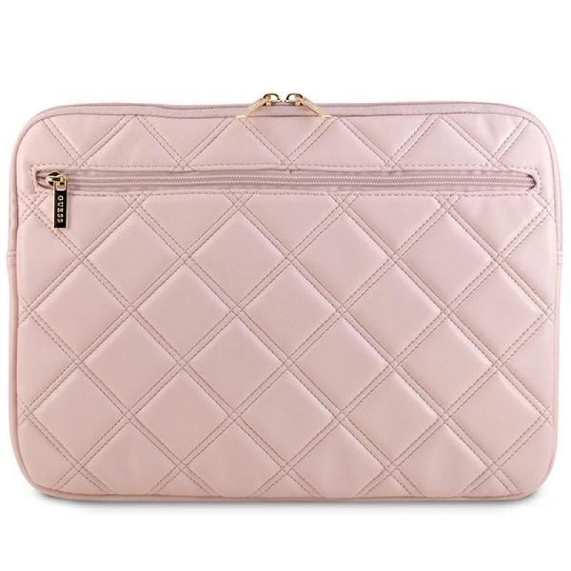 Custodia per laptop Guess Quilted 4G GUCS14ZPSQSSGP 14" rosa