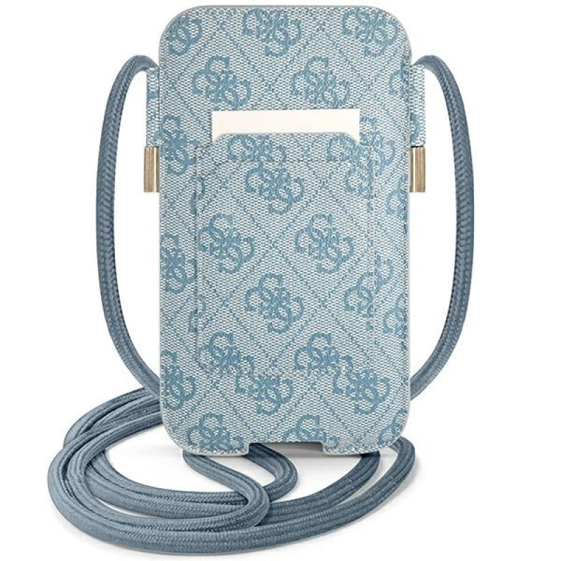Guess GUPHL4GMGBL 4G Big Metal Logo custodia rigida per smartphone 6.7", blu