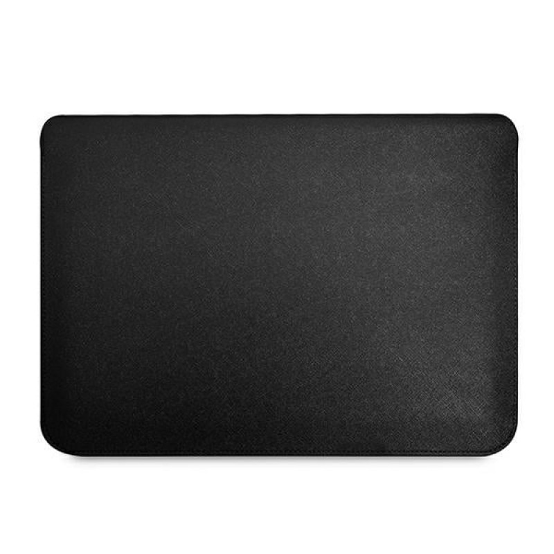 Custodia per laptop Guess GUCS14PSATLK Saffiano Triangle Logo 13/14", nera