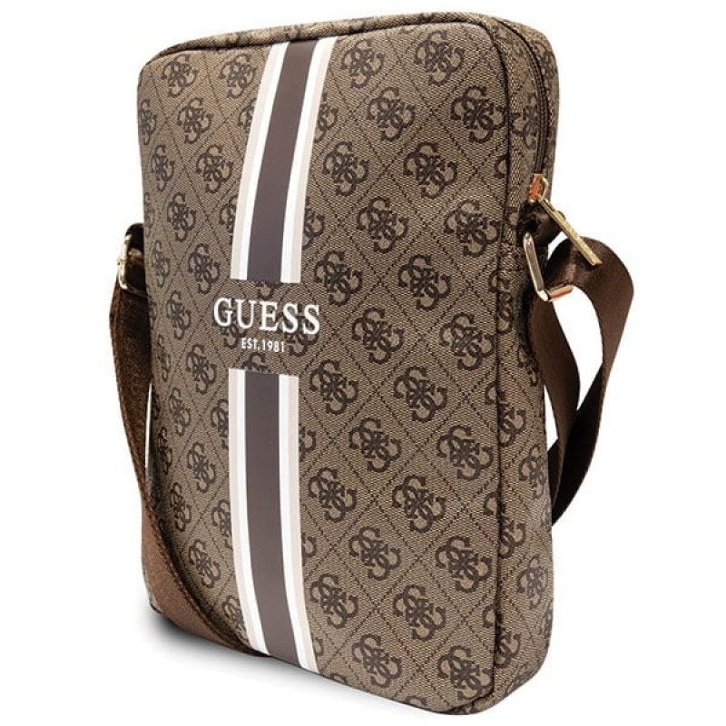Guess GUTB10P4RPSW 4G Stripes Borsa per tablet 10", marrone