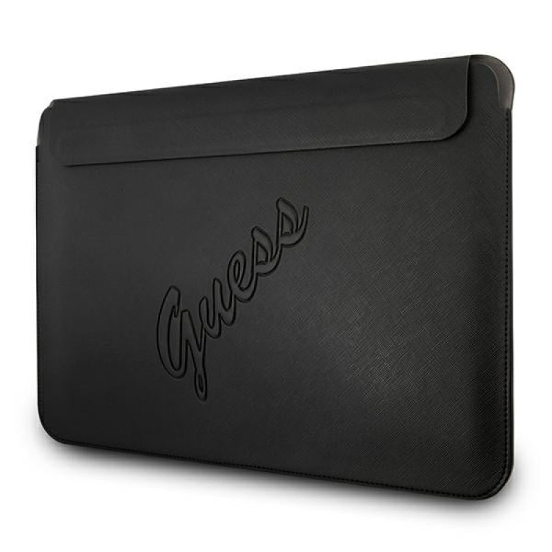 Custodia Guess GUCS13PUSASBK Saffiano Script per laptop 13", nera
