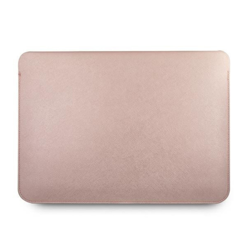Custodia Guess GUCS13PUSASPI Saffiano Script per laptop 13", rosa