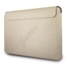 Custodia Guess GUCS13PUSASLG Saffiano Script per laptop 13", oro