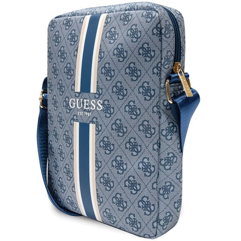 Guess GUTB10P4RPSB Borsa per tablet 4G Stripes 10", blu