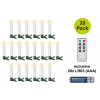 Candele LED wireless per albero di Natale Goobay 75258 (20 pz), incl. 20x AAA (LR03), clip, telecomando, timer, dimmerabili, bianco caldo (2600 K)