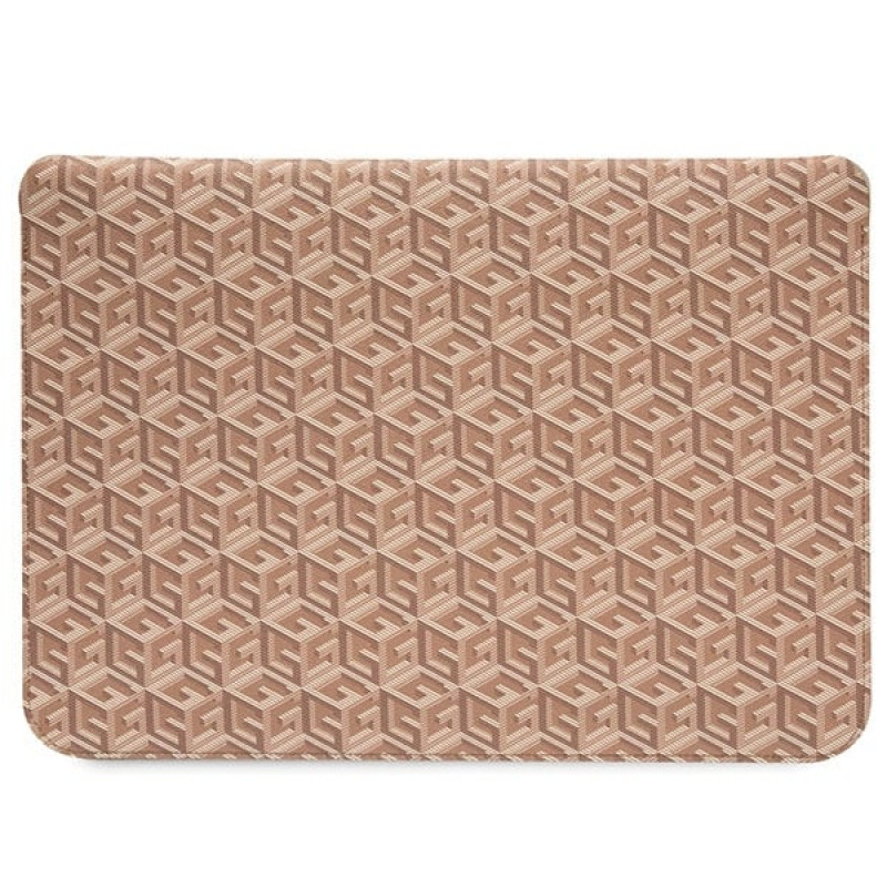 Custodia per laptop Guess GUCS14HGCFSEW 14", GCube Stripes, marrone