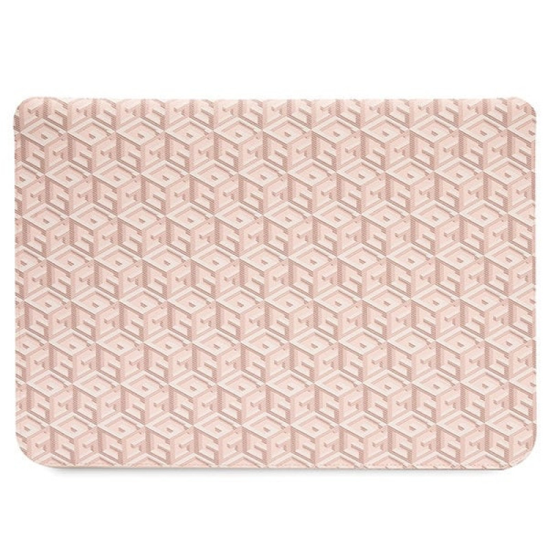 Custodia per laptop Guess GUCS14HGCFSEP 14 pollici, GCube Stripes, rosa