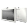 Custodia per laptop Guess GUCS14PSATLG 13/14 pollici, Saffiano Triangle, argento