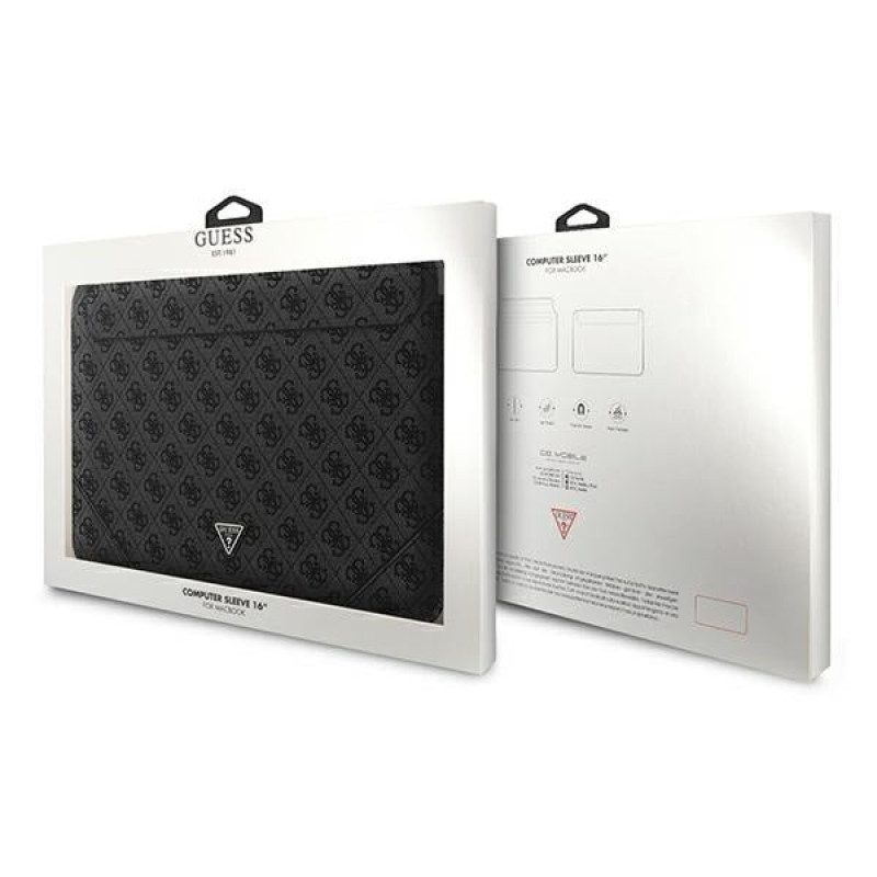 Custodia per laptop Guess GUCS16P4TK 16", 4G Uptown Triangle, nera