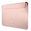 Custodia per laptop Guess GUCS16PSATLP 16", Saffiano Triangle, rosa