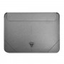 Custodia per laptop Guess GUCS16PSATLG 16", Saffiano Triangle, argento