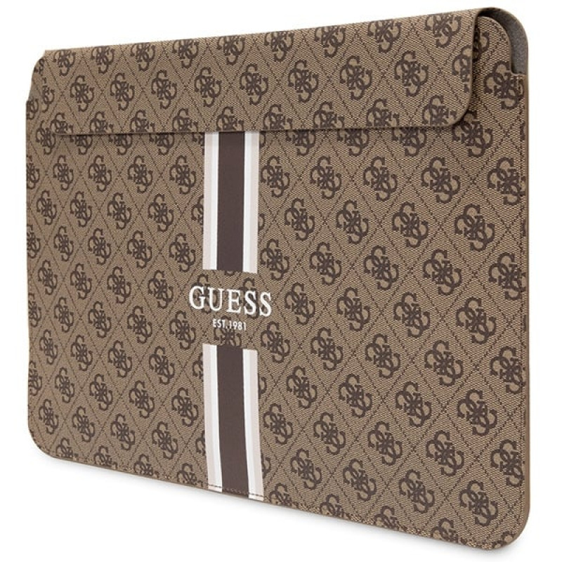 Custodia per laptop Guess GUCS14P4RPSW 14", 4G Printed Stripes, marrone