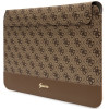Custodia per laptop Guess GUCS14PS4SGW 14 pollici, 4G Stripe Metal Logo, marrone