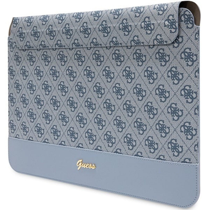 Custodia per laptop Guess GUCS14PS4SGB 14", 4G Stripe Metal Logo, blu