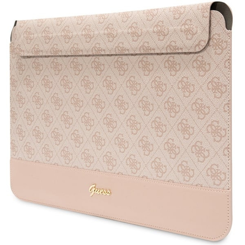 Custodia per laptop Guess GUCS14PS4SGP 14", 4G Stripe Metal Logo, rosa