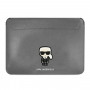 Custodia per laptop Karl Lagerfeld KLCS16PISFG 16", Saffiano Ikonik Karl, argento