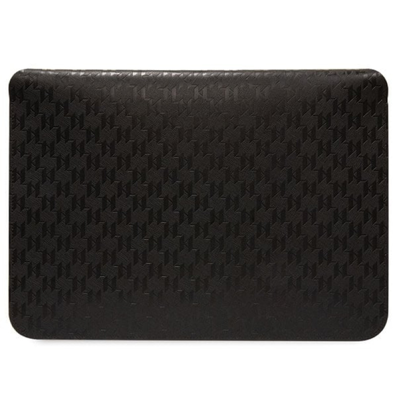 Custodia per laptop Karl Lagerfeld KLCS14SAKLHPK per 14", nera, Saffiano Monogram Plaque