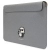 Custodia per laptop Karl Lagerfeld KLCS14SAKCPMG per 14", argento, Saffiano Karl&Choupette