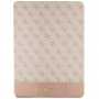 Guess GUFCP12PS4SGP Custodia a libro per Apple iPad Pro 12.9" (2020/2021/2022, 4ª/5ª/6ª gen) 4G Stripe Allover, rosa