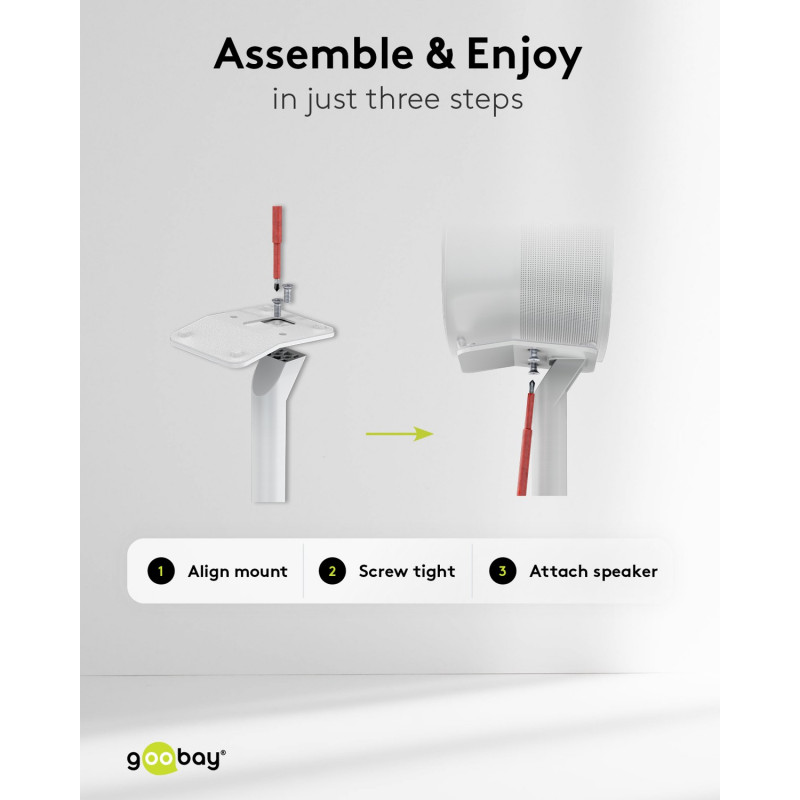 Kit di montaggio per diffusori Goobay 71985 Basic