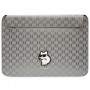 Custodia per laptop Karl Lagerfeld KLCS14SAKHPCG per 14", argento, Saffiano Monogram Choupette