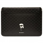 Custodia per laptop Karl Lagerfeld KLCS14SAKHPKK per 14", nera, Saffiano Monogram Ikonik