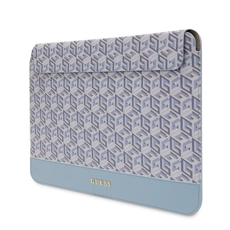 Custodia per laptop Guess GUCS16HGCFSEB per laptop fino a 16", GCube Stripe, blu