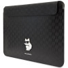 Custodia per laptop Karl Lagerfeld KLCS14SAKHPCK per 14", nera, Saffiano Monogram Choupette