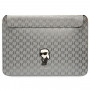 Custodia per laptop Karl Lagerfeld KLCS14SAKHPKG per 14", argento, Saffiano Monogram Ikonik