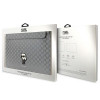 Custodia per laptop Karl Lagerfeld KLCS14SAKHPKG per 14", argento, Saffiano Monogram Ikonik