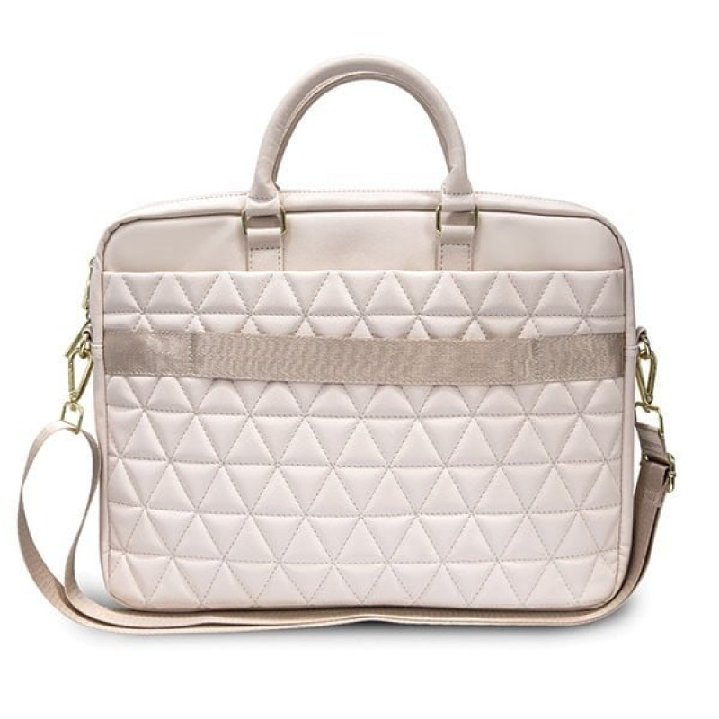 Guess GUCB15QLPK Borsa per laptop 15", rosa, Quilted
