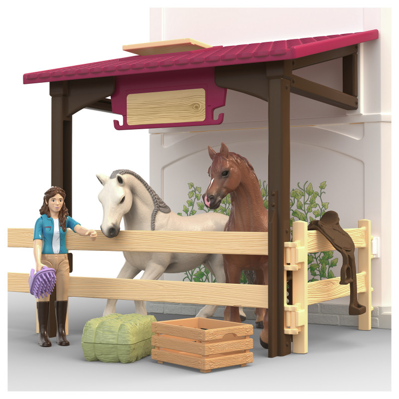 Schleich Horse Club Set di giochi Villa in riva al lago e Paddock 42785