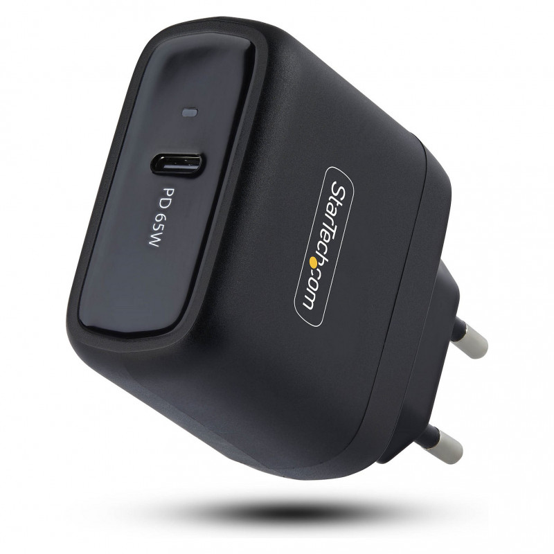 Caricabatterie da parete per laptop StarTech.com 1065EB-WALL-CHARGER 65 W USB-C GaN, nero