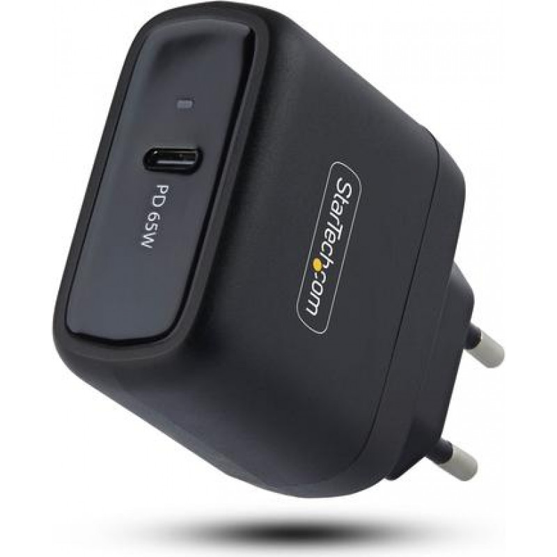 Caricabatterie da parete per laptop StarTech.com 1065EB-WALL-CHARGER 65 W USB-C GaN, nero