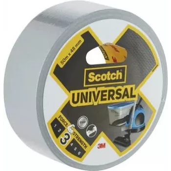 3M 1900 Nastro in tessuto argentato, 48 mm x 50 m, 6 rotoli – Versatile per fissare, riparare, sigillare 7100205300