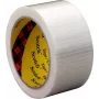 3M Nastro adesivo filamento bidirezionale 8959, 50 mm x 50 m, trasparente, per interni 89595050