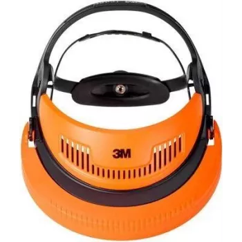 3M G500-GU casco di sicurezza in poliammide con visiera in mesh e cuffie antirumore, nero/giallo 7000104156