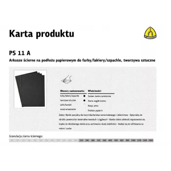 Klingspor PS11A P2000 carta abrasiva impermeabile, 50 fogli