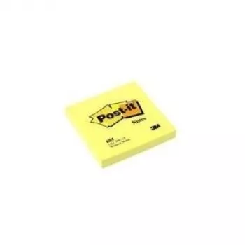 3M Post-it Notes 654, 76 x 76 mm, giallo canarino, 100 fogli per blocco, confezione da 12