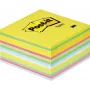 3M Post-it Notes Cube, 76 x 76 mm, Ultra Colors, 450 fogli, carta certificata PEFC, 1 cubo (2030-U)